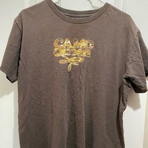 cute brown graphic tee-shirt